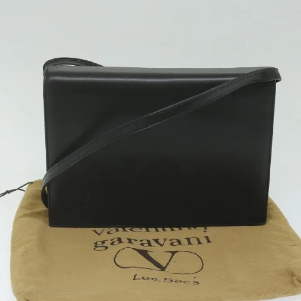 Valentino Vintage Pre-owned Leather shoulder-bags Black Dames