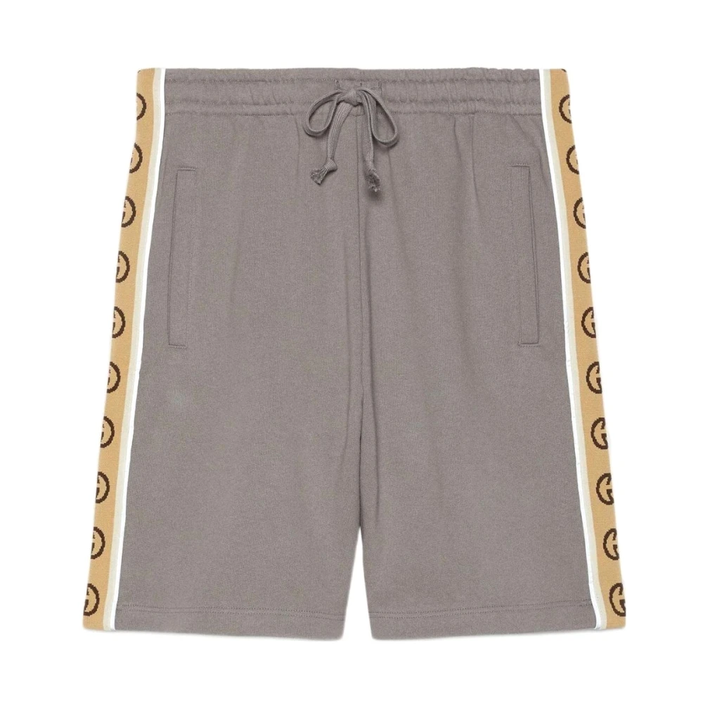 Gucci Stijlvolle Bermuda Shorts voor Mannen Gray Heren