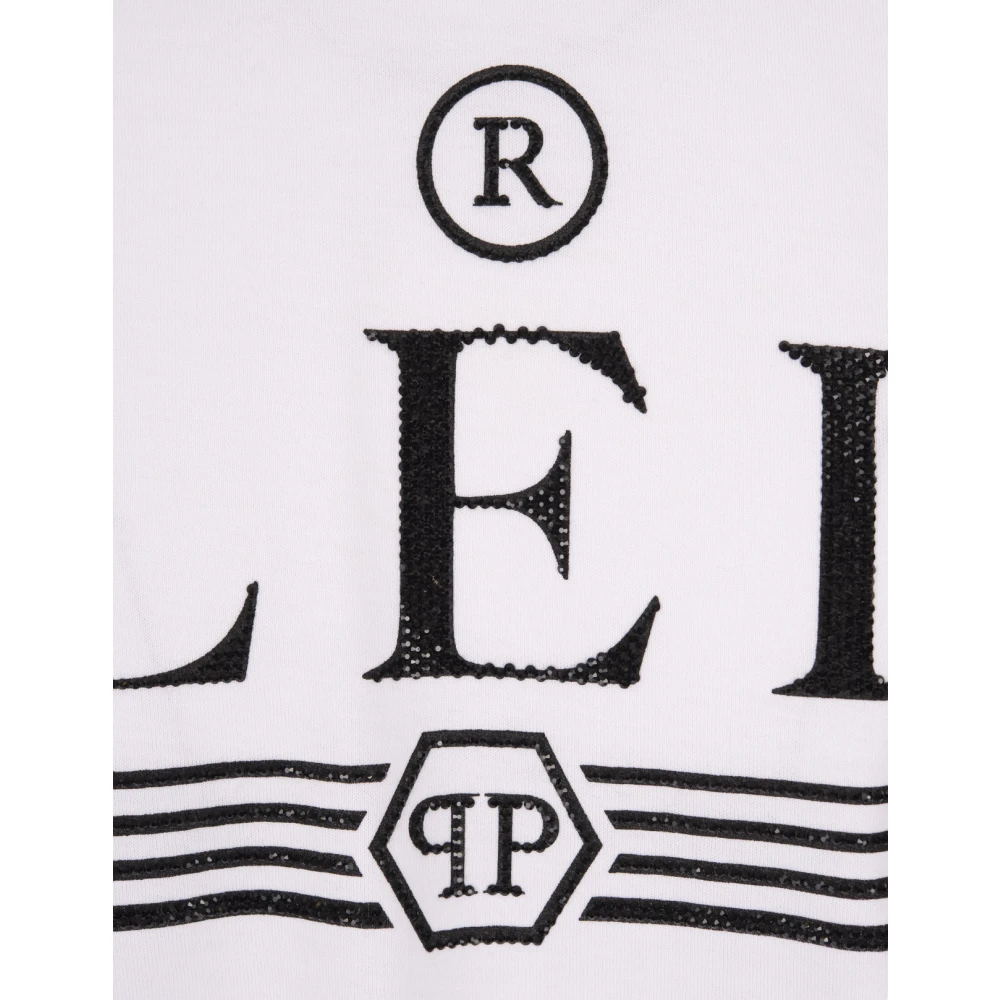 Philipp Plein Wit Logo T-shirt White Heren