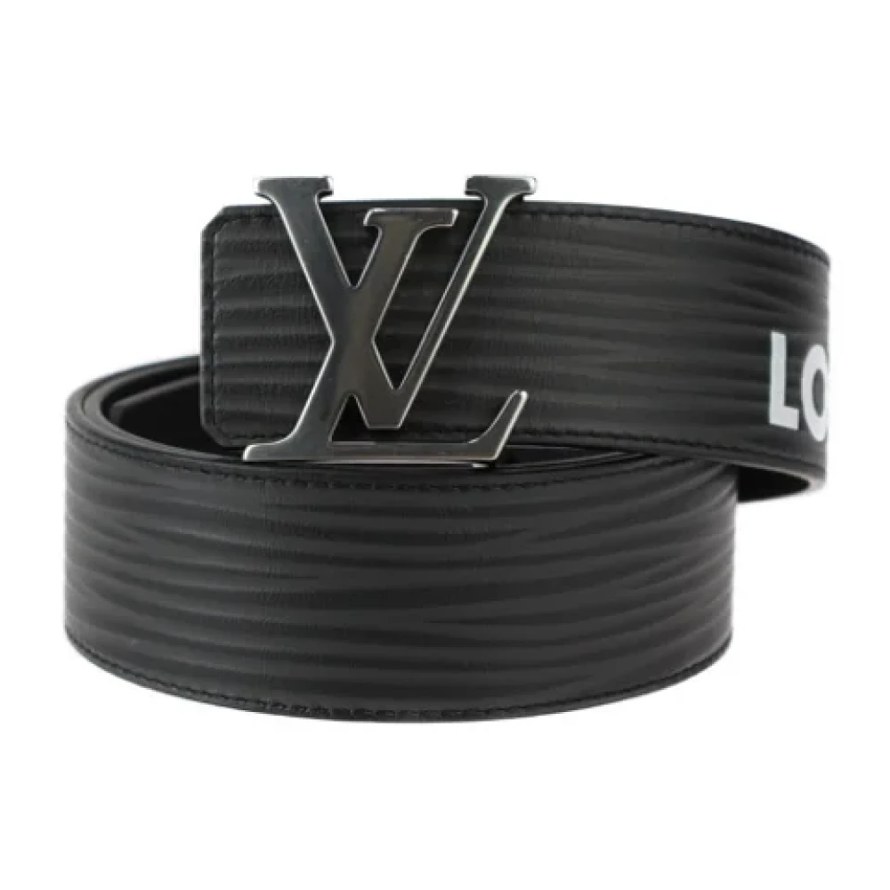 Louis Vuitton Vintage Pre-owned Leather belts Black Dames