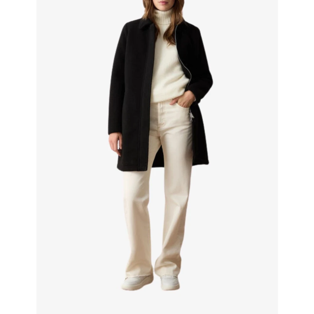 Colmar Urban Wol Zip-Up Jas Black Dames