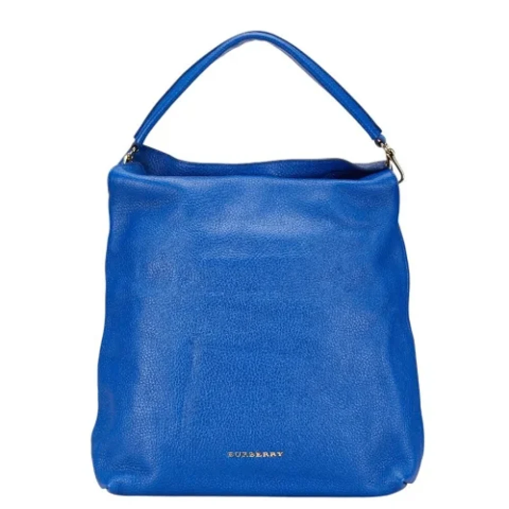 Burberry Vintage Pre-owned Leather handbags Blue Dames