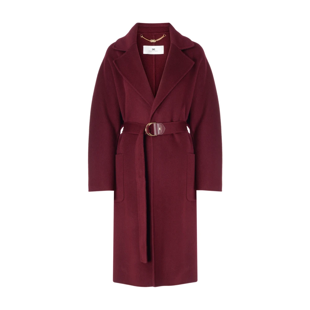 Elisabetta Franchi Gebelde jas Cp54D46E2-Cg3 Red Dames
