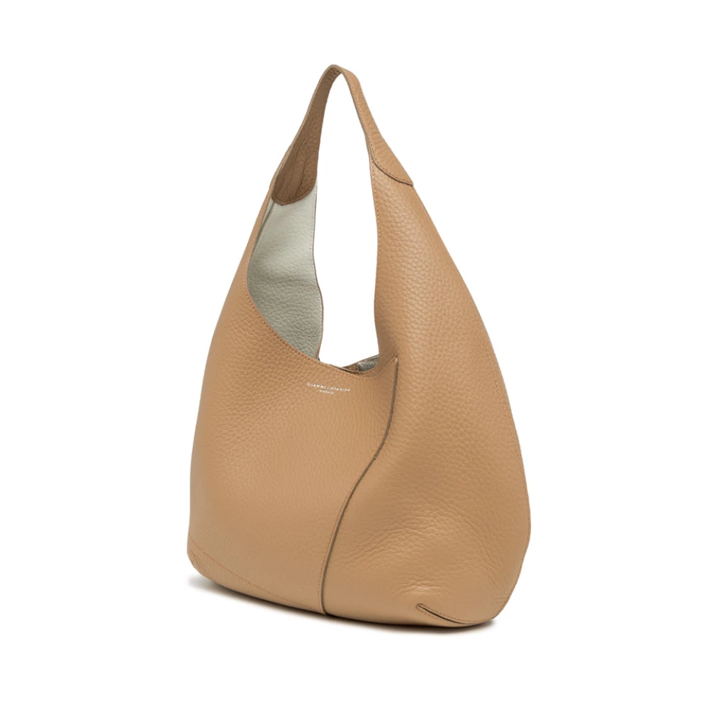 Gianni Chiarini Euforia Ongevoerde Hobo Tas Beige Dames