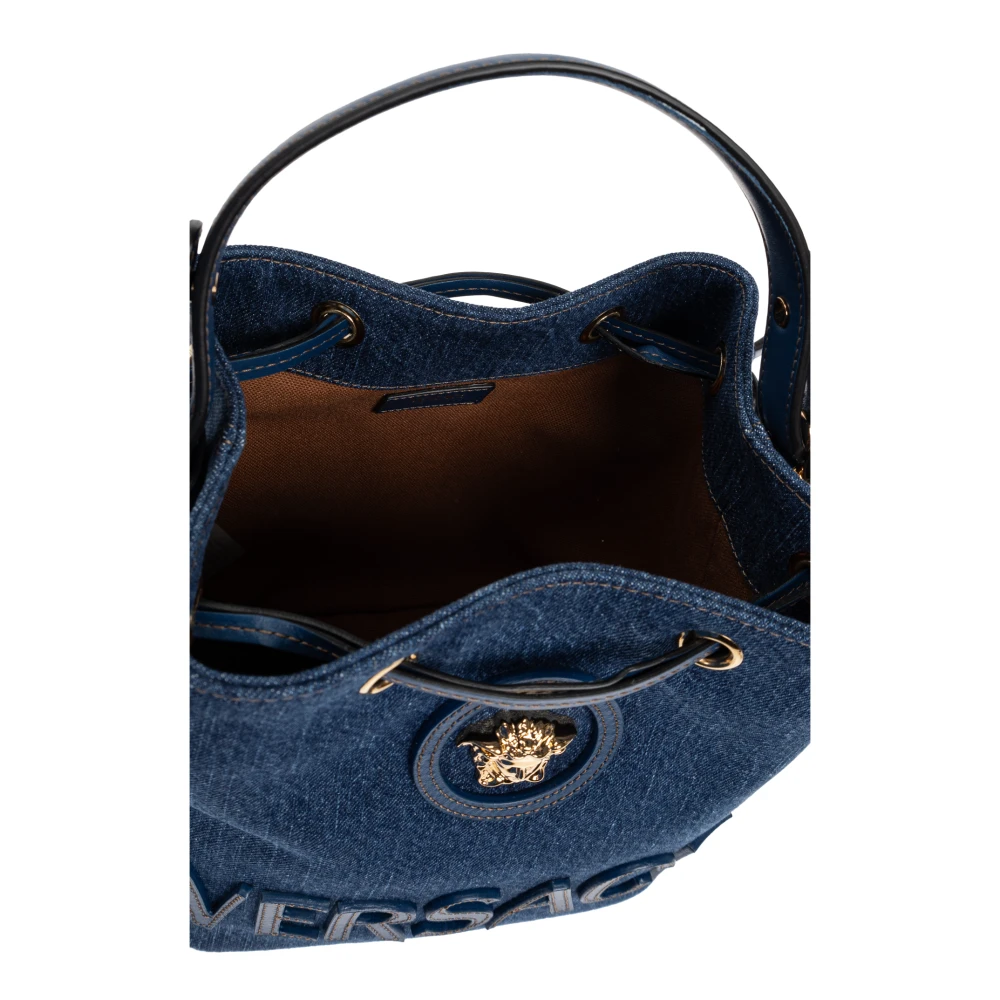 Versace La Medusa bucket tas Blue Dames