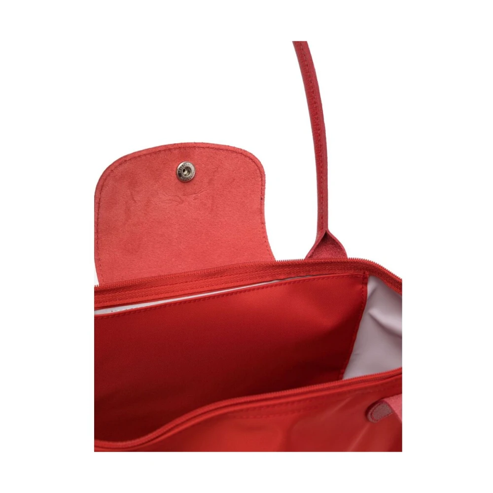 Longchamp Rode Logo Geborduurde Tas Red Dames
