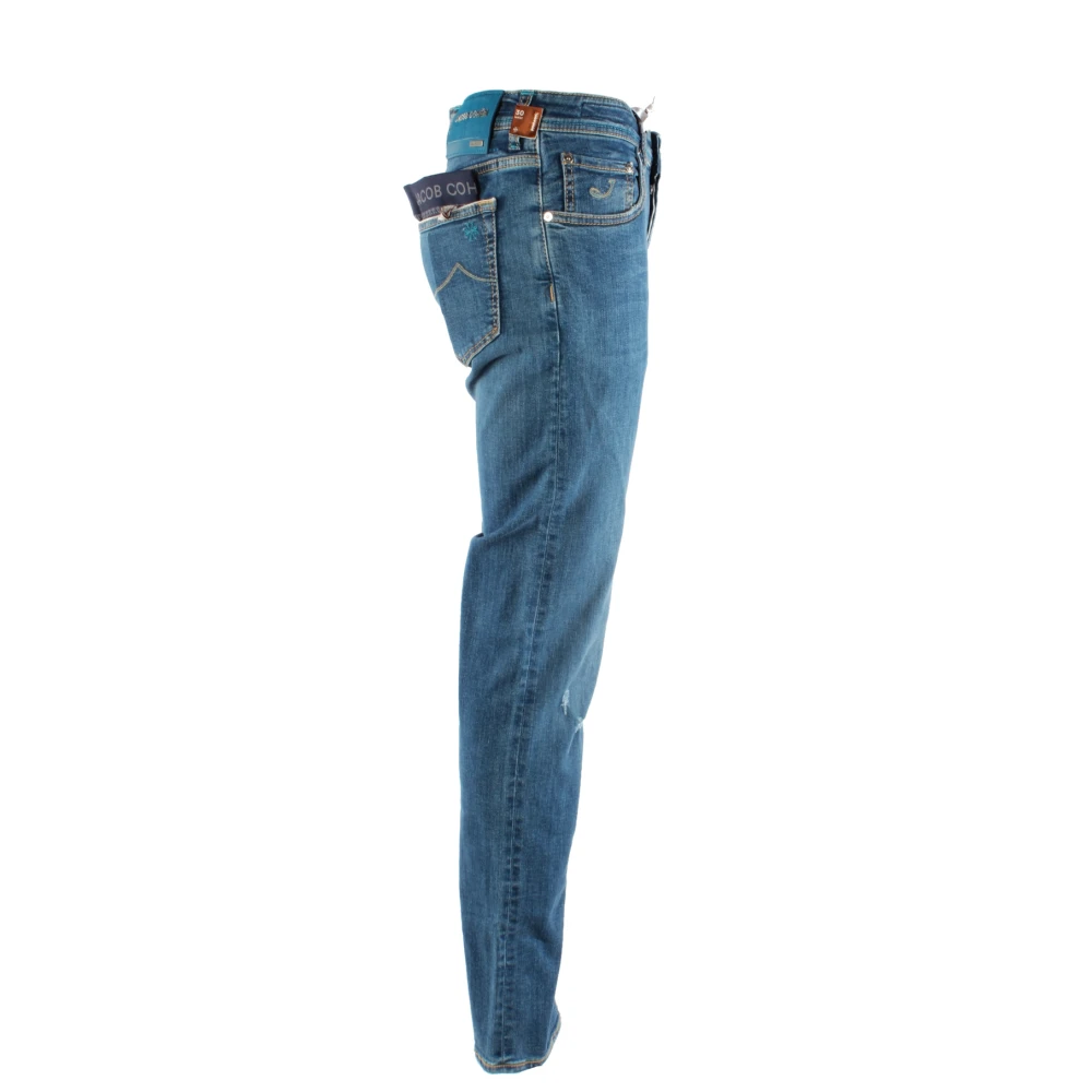 Jacob Cohën Slim Fit Blauwe Jeans Nick LTD Blue Dames