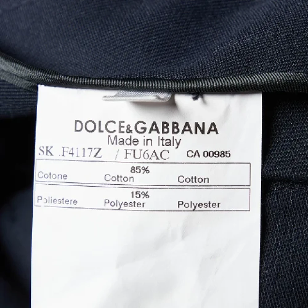 Dolce & Gabbana Pre-owned Cotton bottoms Blue Dames