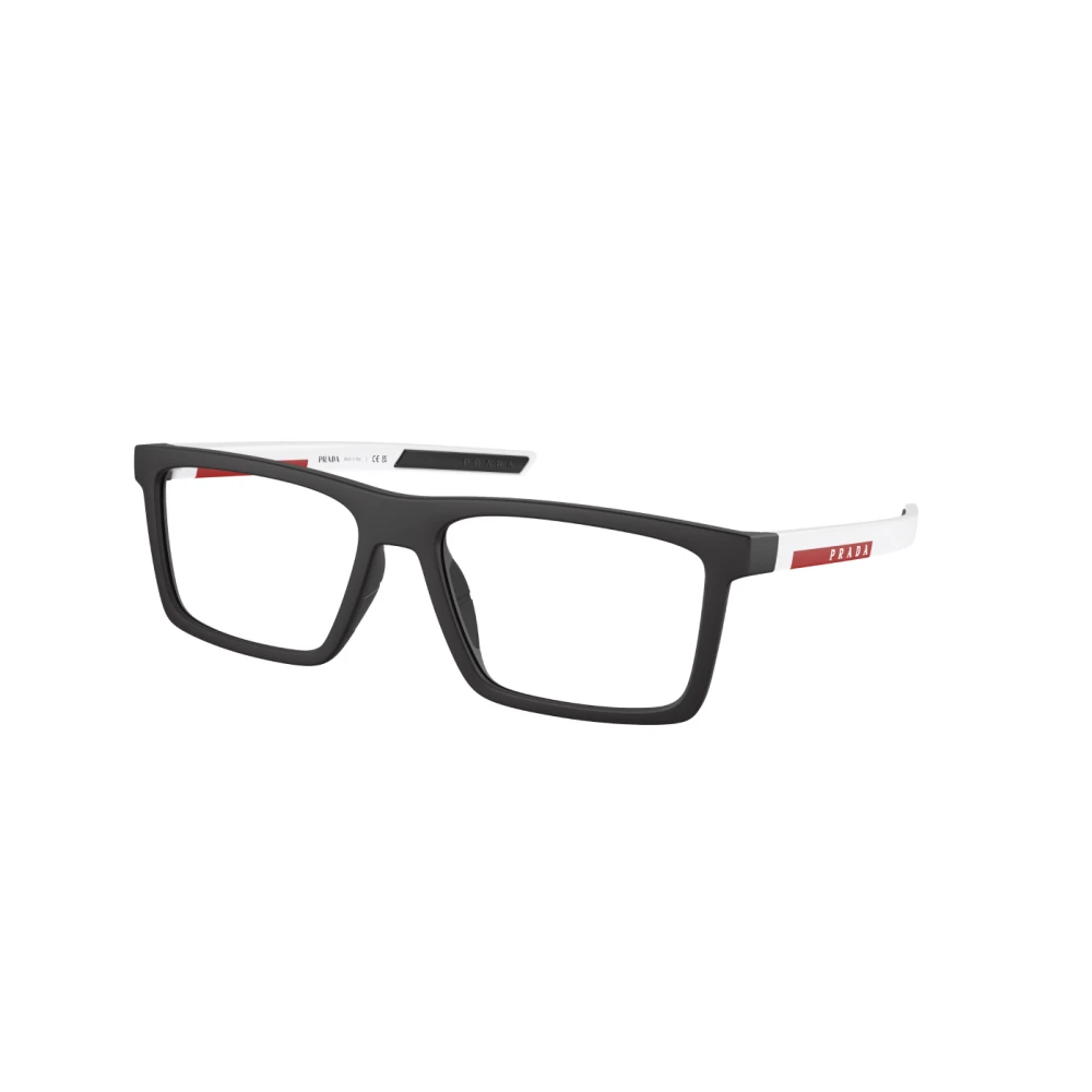 Prada Stiliga Glasögon Linea Rossa PS 02Qv Black, Herr