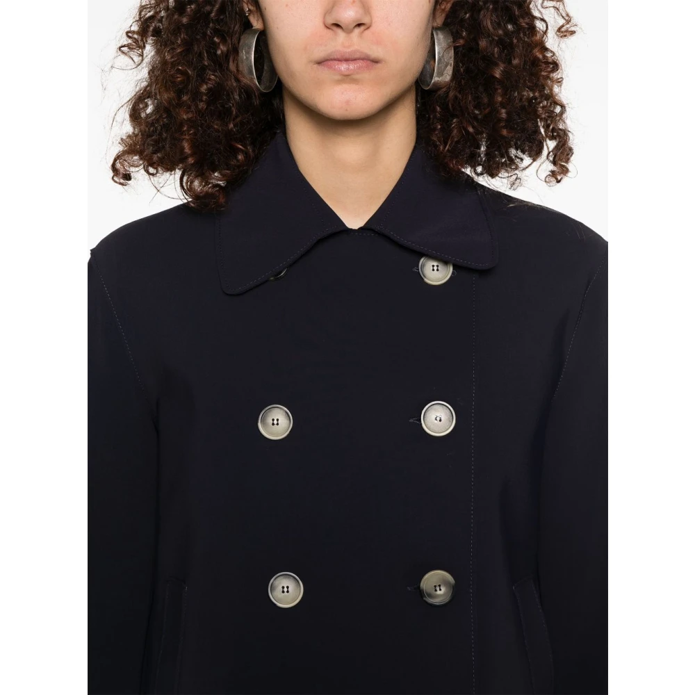 Harris Wharf London Jacket met gespreide kraag Blue Dames