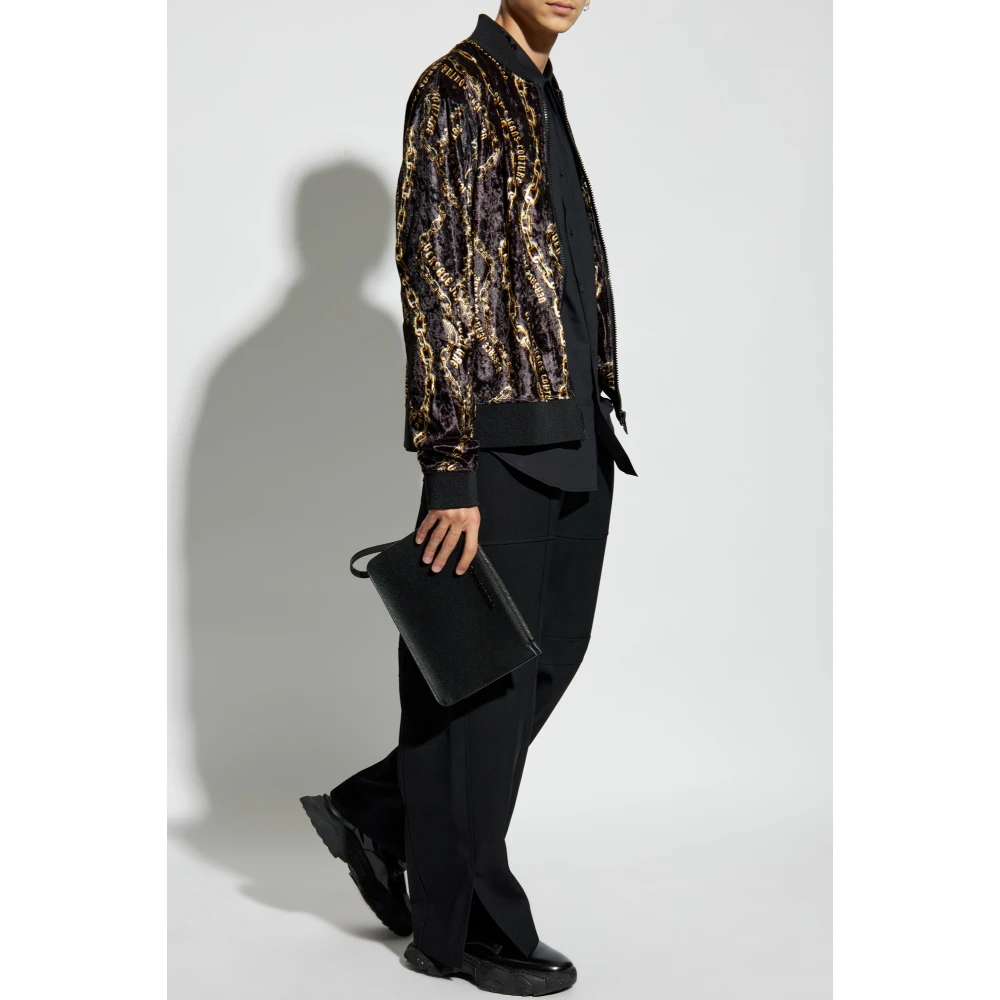 Versace Jeans Couture Shirt met Logo Black Heren