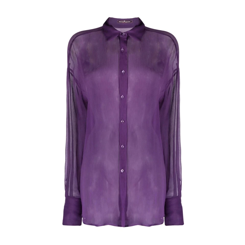 Ermanno Scervino Women's Purple Blouses & Shirts, Female,, Clothing Shirts 93528 Aw21 2XS