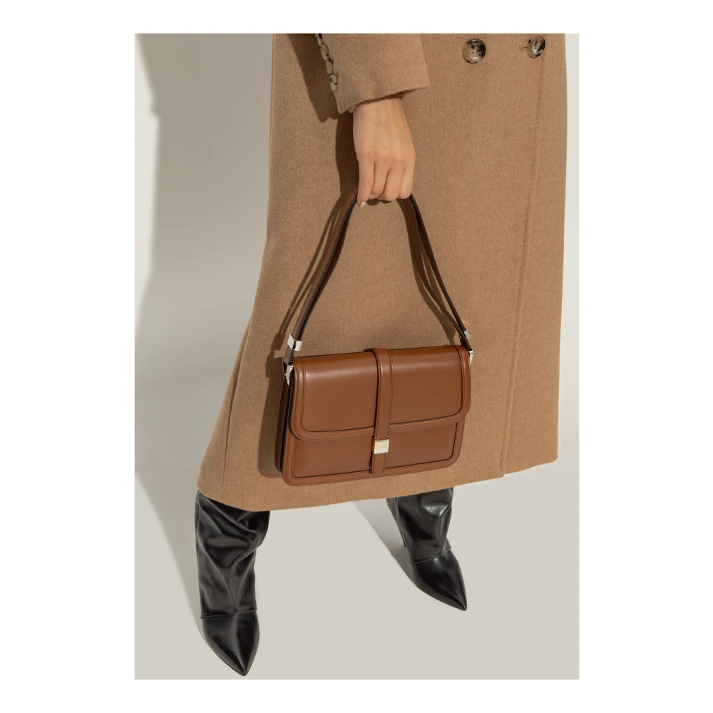 Max Mara Schoudertas Bianca Brown Dames