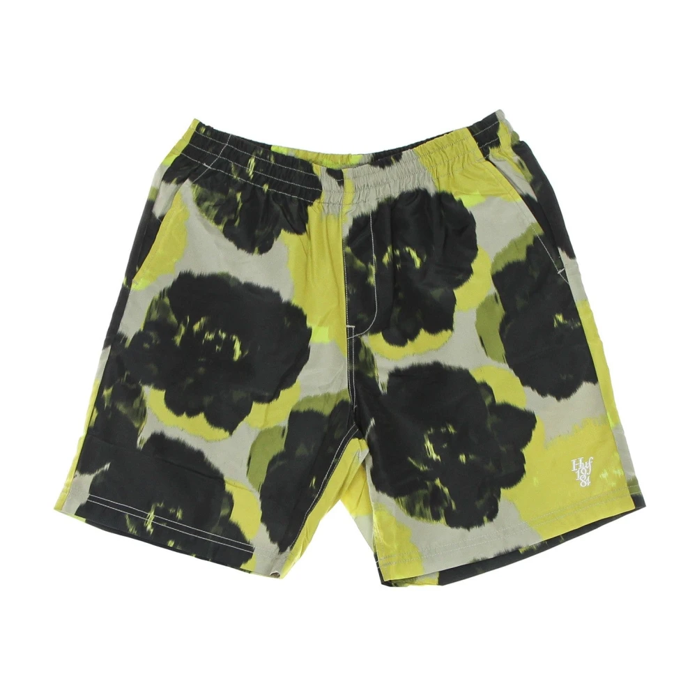 Huf Men's Multicolor Beachwear, S, Mesh Bermuda Shorts With Drawstring Waist