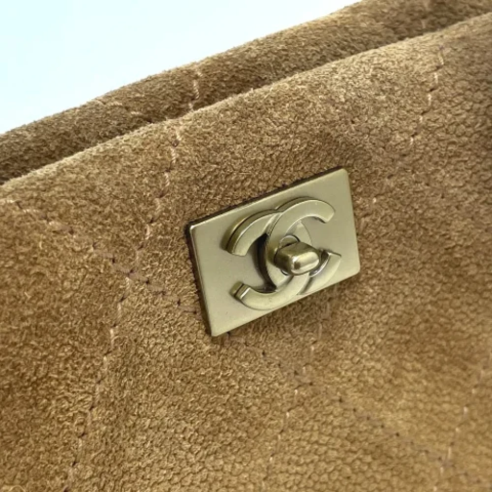 Chanel Vintage Pre-owned Suede chanel-bags Brown Dames