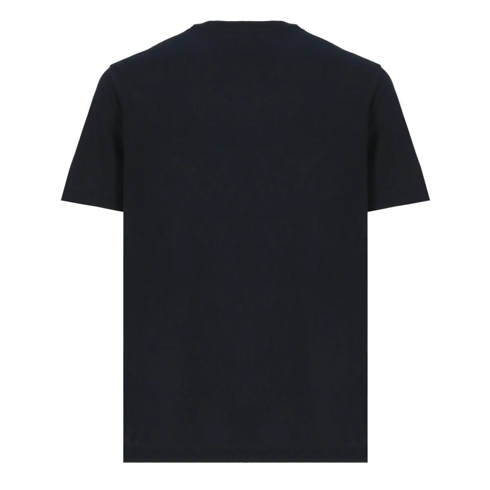 Zanone Blauw Katoenen T-shirt en Polo Blue Heren