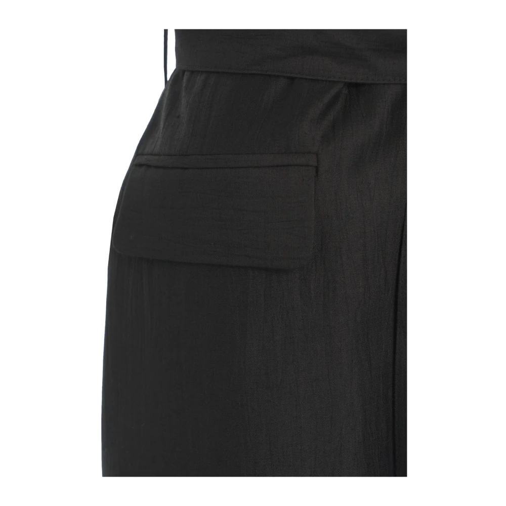 Kaos Zwarte Blazer met Taille Riem Black Dames