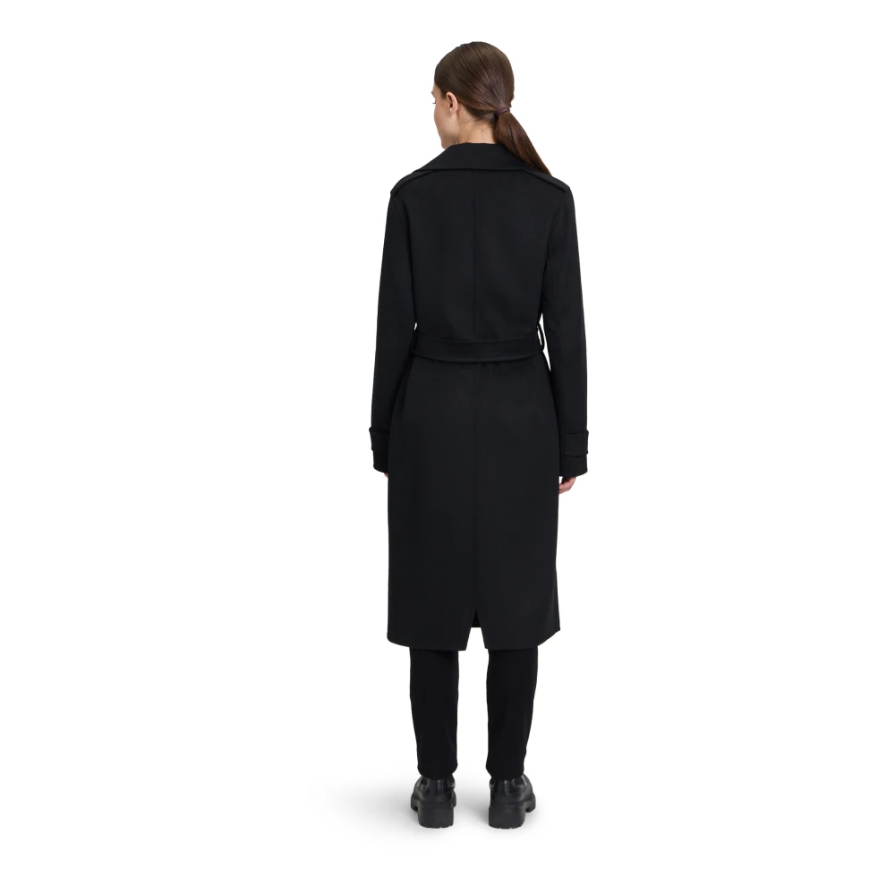 Gil Bret Klassieke wollen jas met reverskraag Black Dames