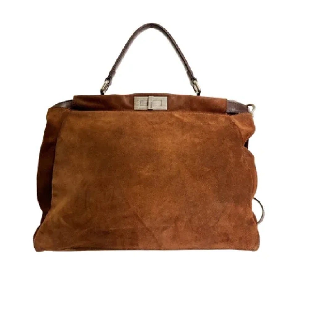 Fendi Vintage Pre-owned Suede fendi-bags Brown Dames
