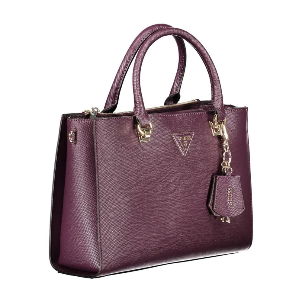 Guess Paarse handtas met meerdere compartimenten Purple Dames