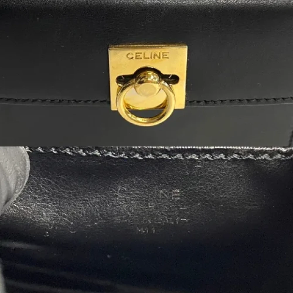 Celine Vintage Pre-owned Leather celine-bags Black Dames
