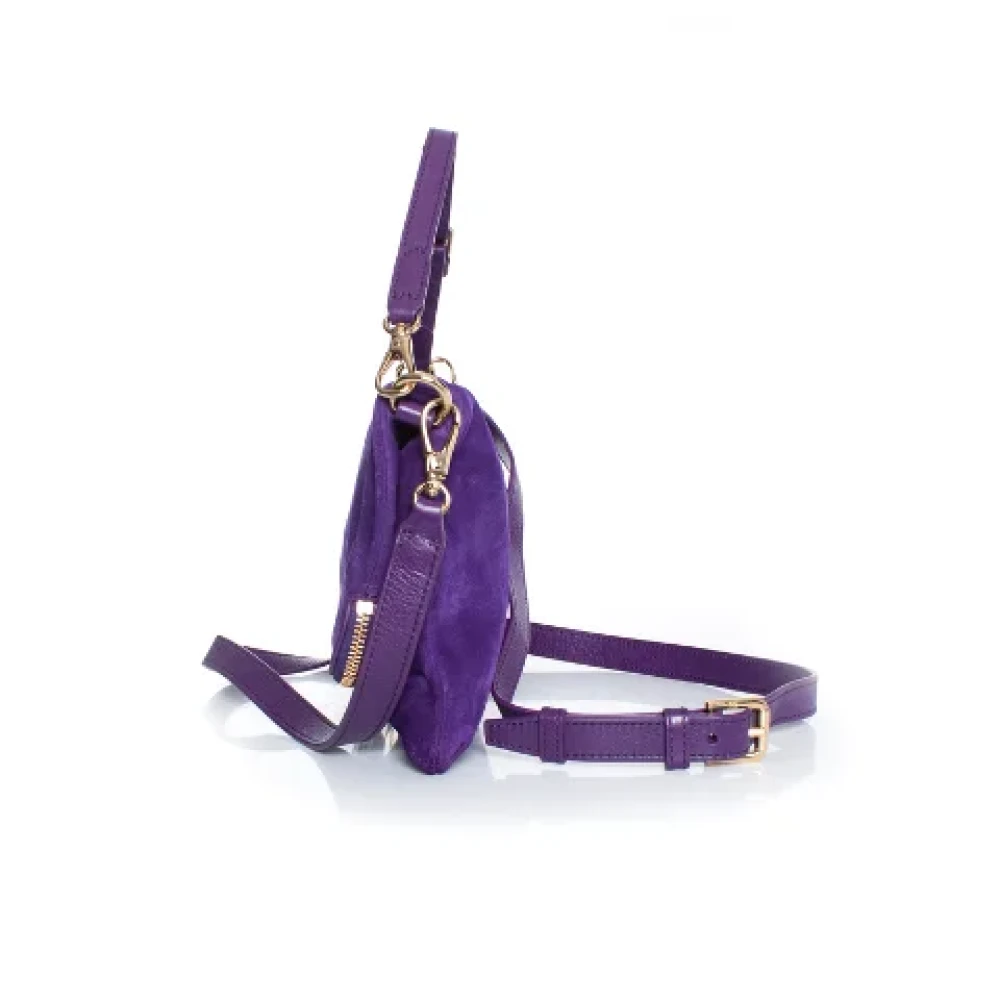 Ralph Lauren Suede shoulder-bags Purple Dames