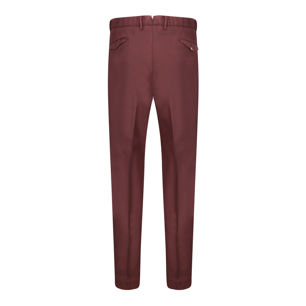 Dell'oglio Bordeaux Broek Aw24 Elegante Stijl Red Heren