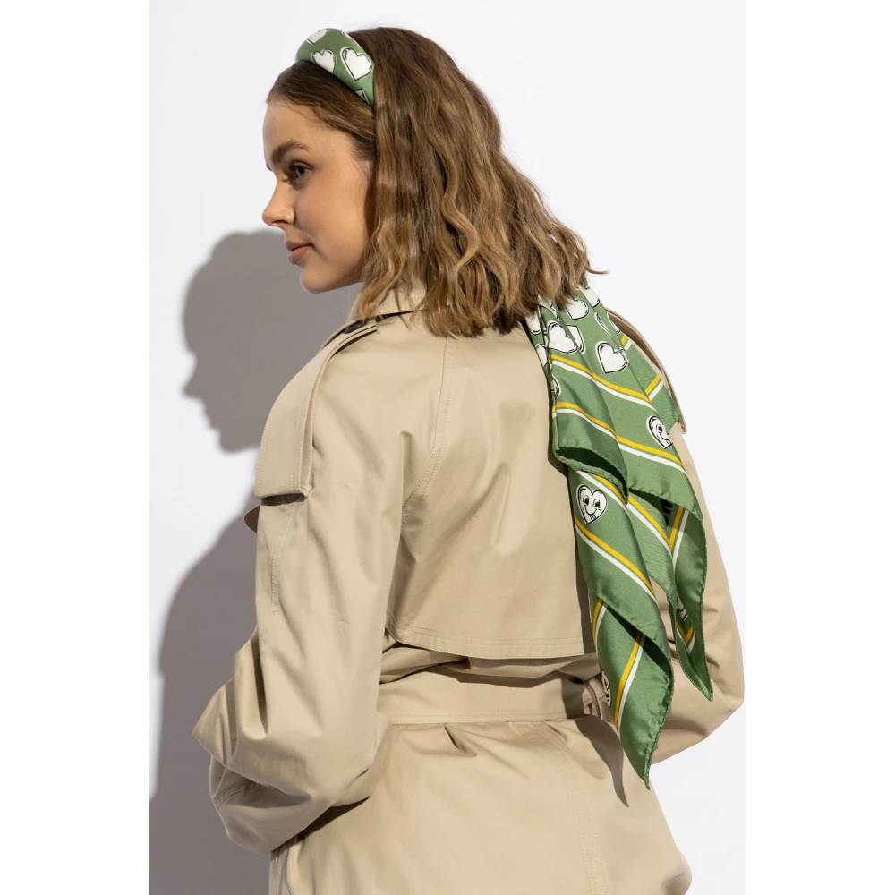 Moschino Zijden hoofdband Green Dames