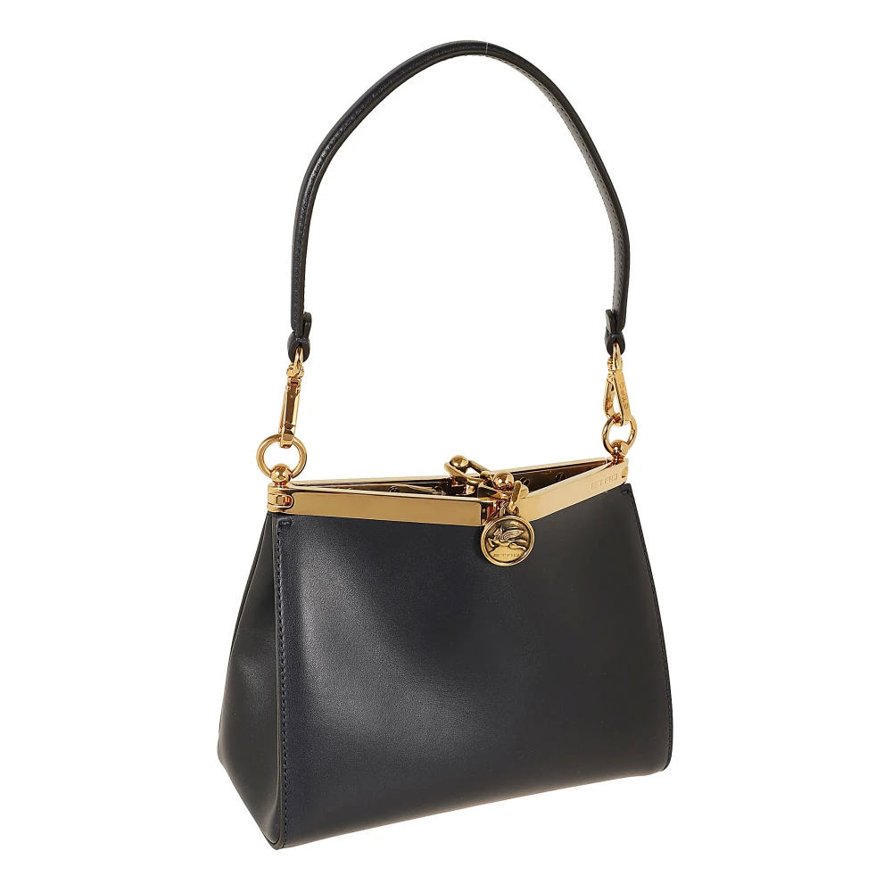 ETRO Leren schoudertas Black Dames
