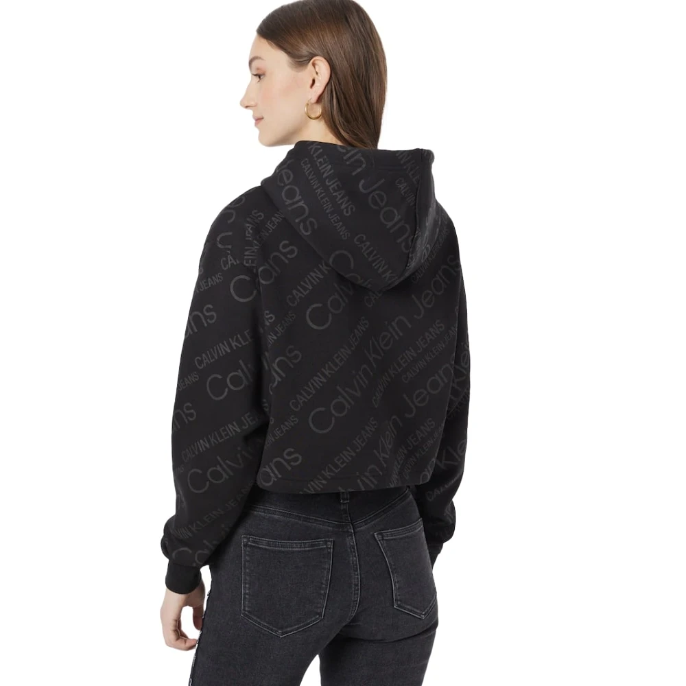 Calvin Klein Jeans Hoodie Black Dames