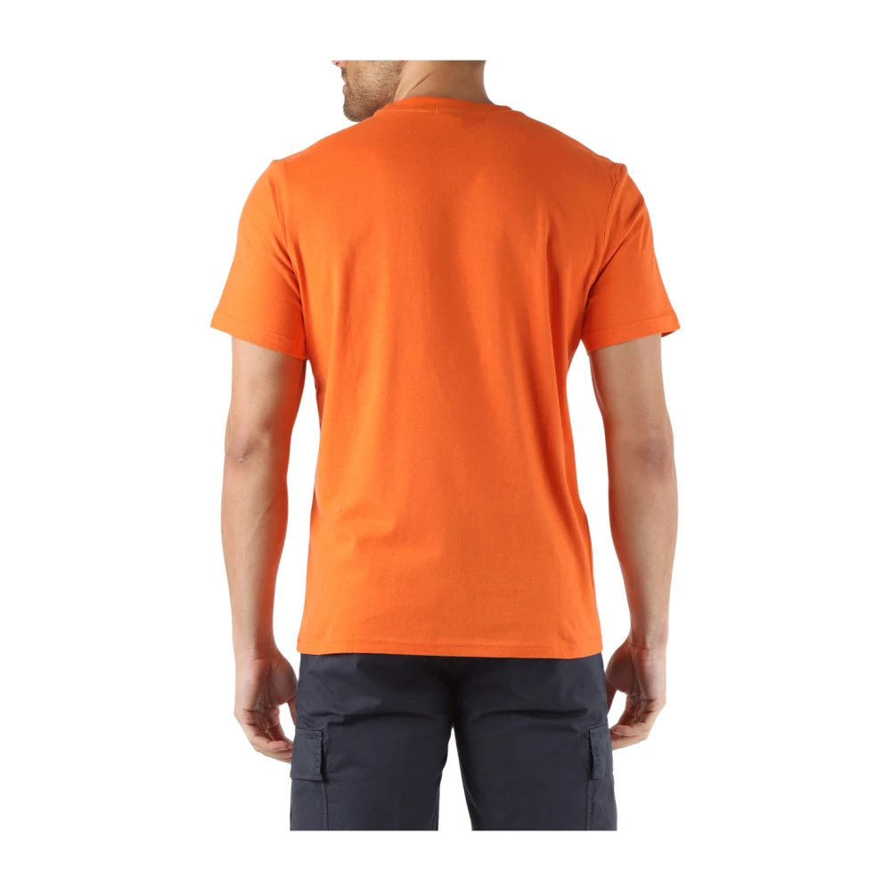 North Sails Katoenen Logo T-shirt Orange Heren