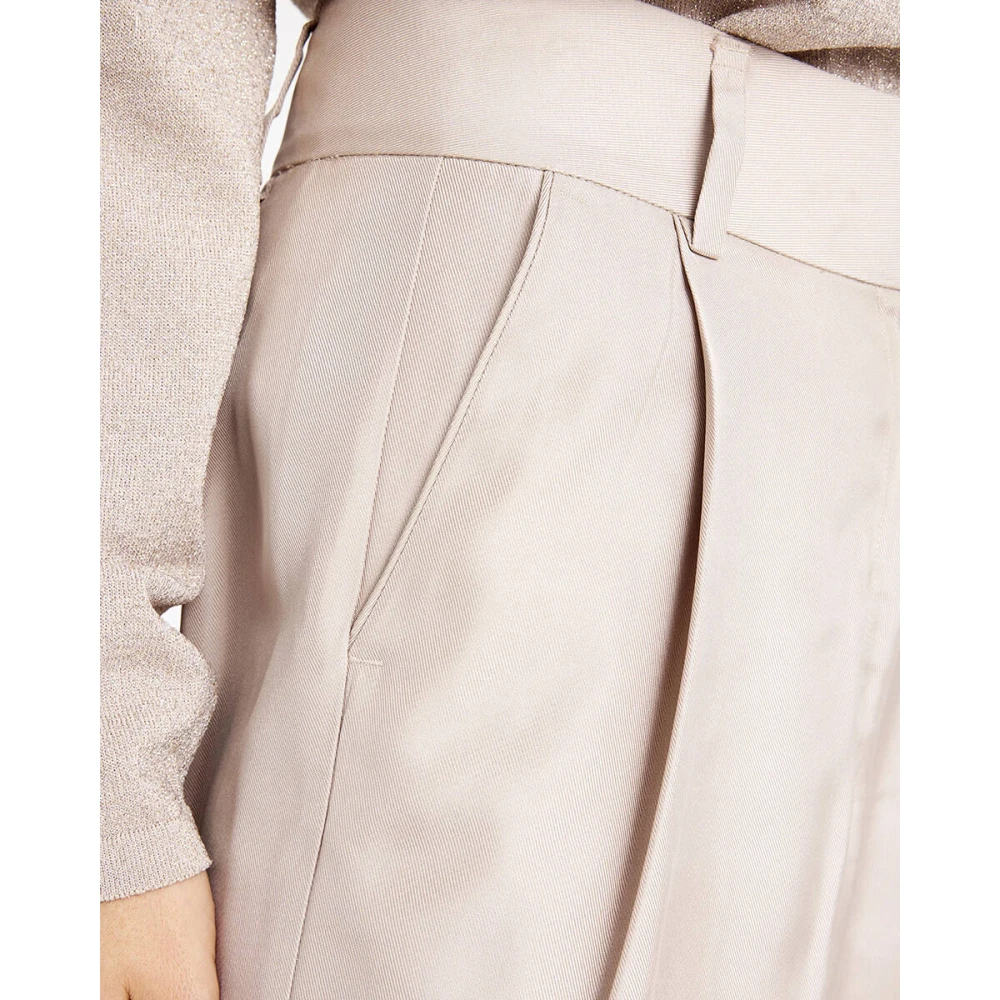 Gustav Wide Leg Maddeline Broek Beige Dames