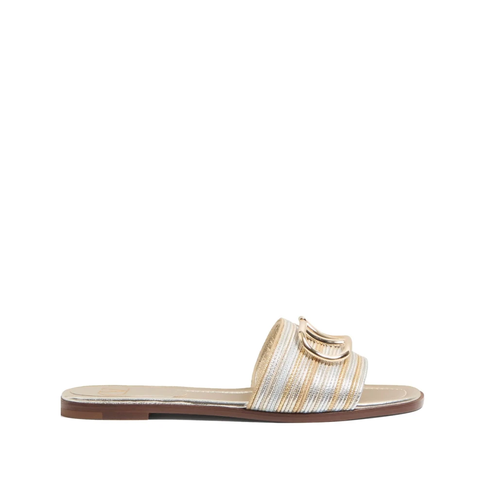 Valentino Garavani Women's Gray Stylish Slides For - Sliders - 3 Uk - Shoes