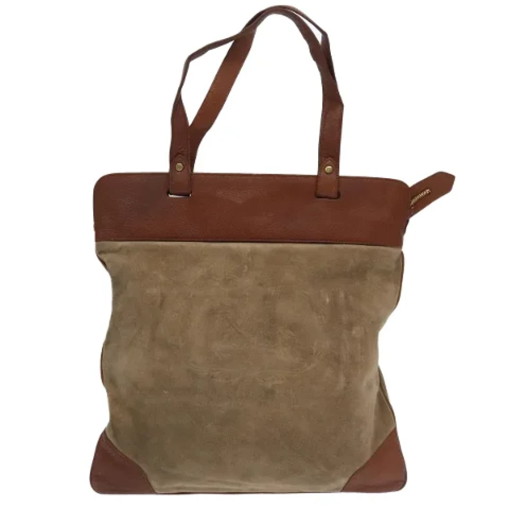 Burberry Vintage Pre-owned Leather handbags Brown Dames