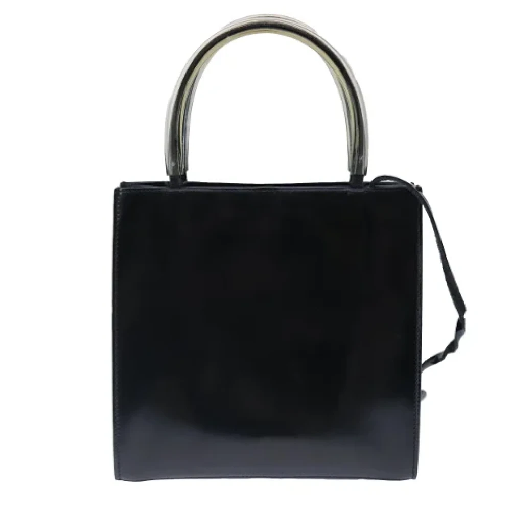 Salvatore Ferragamo Pre-owned Leather handbags Black Dames