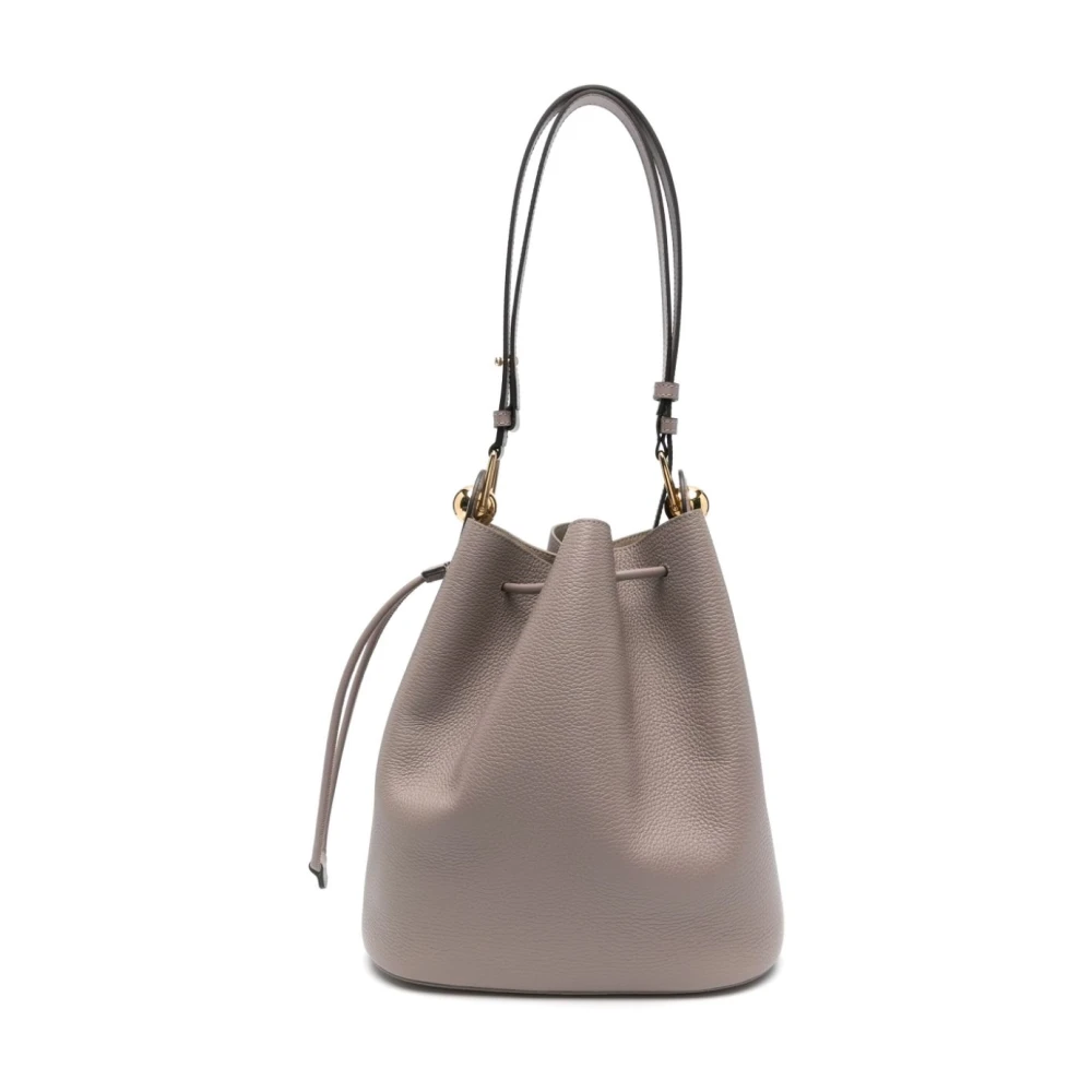Furla Schoudertas met trekkoord in Taupe Grijs Gray Dames
