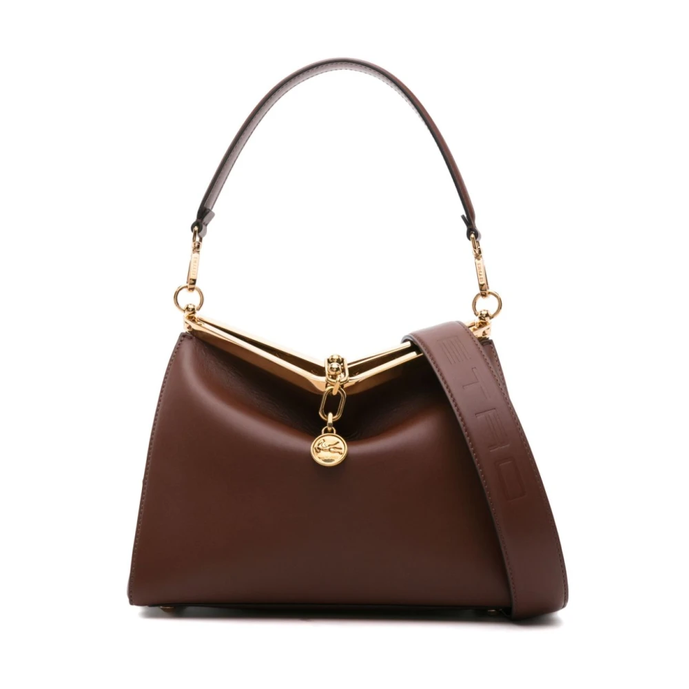 ETRO Bruin Leren Schoudertas Brown Dames