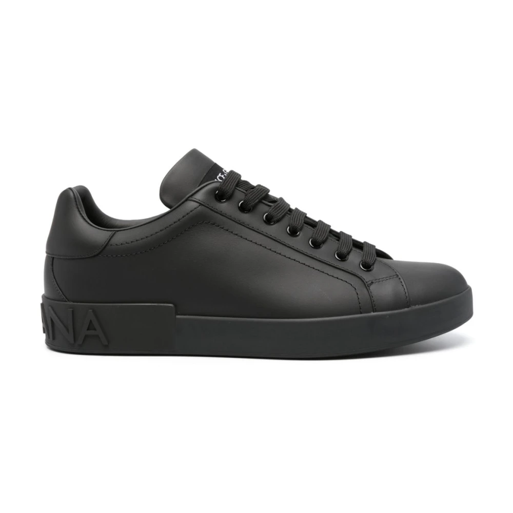 Dolce & Gabbana Zapatillas Portofino Shoes Hombre Negro 40 1/2 Eu