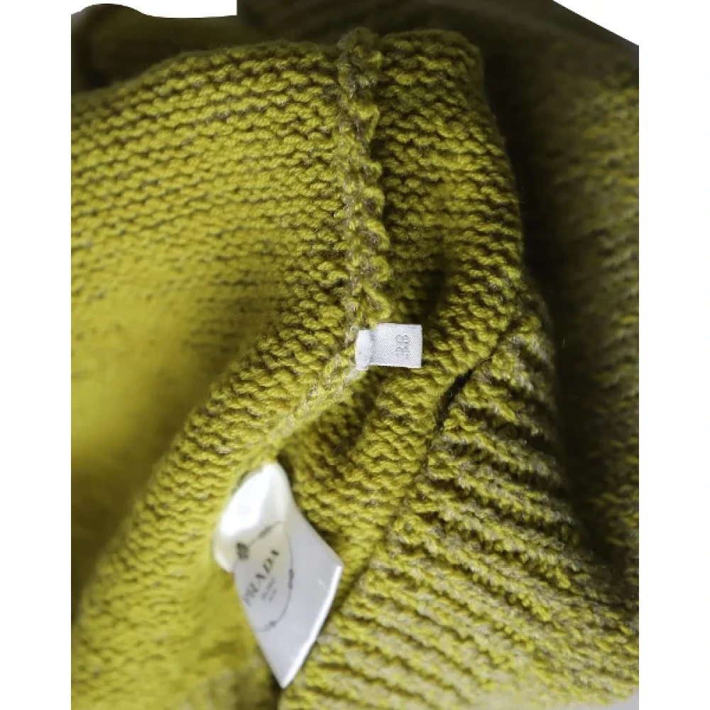 Prada Vintage Pre-owned Wool tops Green Dames