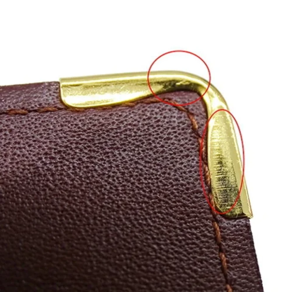 Cartier Vintage Pre-owned Leather home-office Brown Dames
