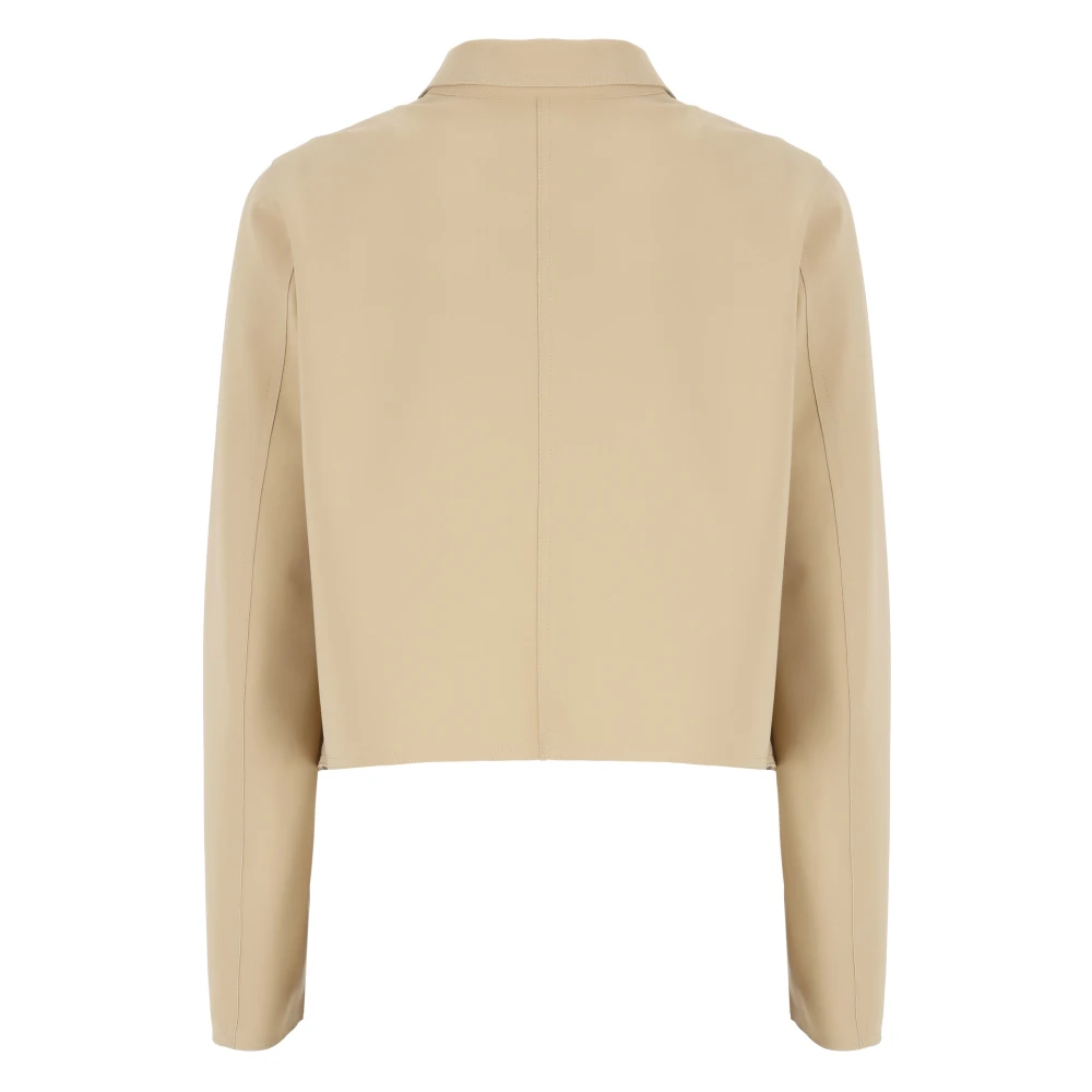 Herno Peak Lapel Jas Brown Dames