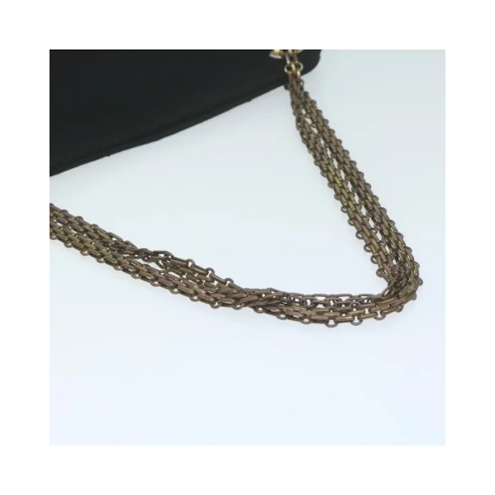 Chanel Vintage Pre-owned Cotton chanel-bags Black Dames