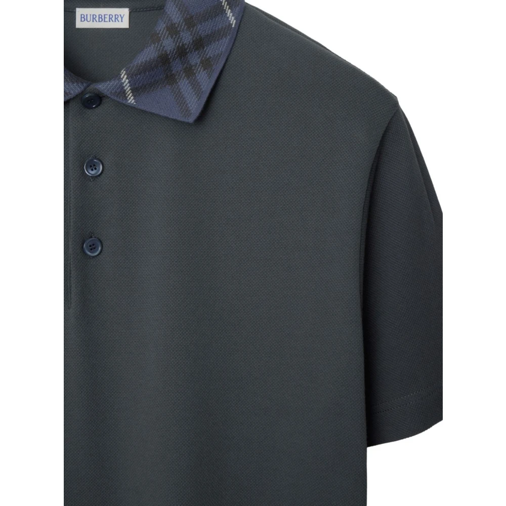 Burberry Gedrukte Poloshirts Collectie Gray Heren