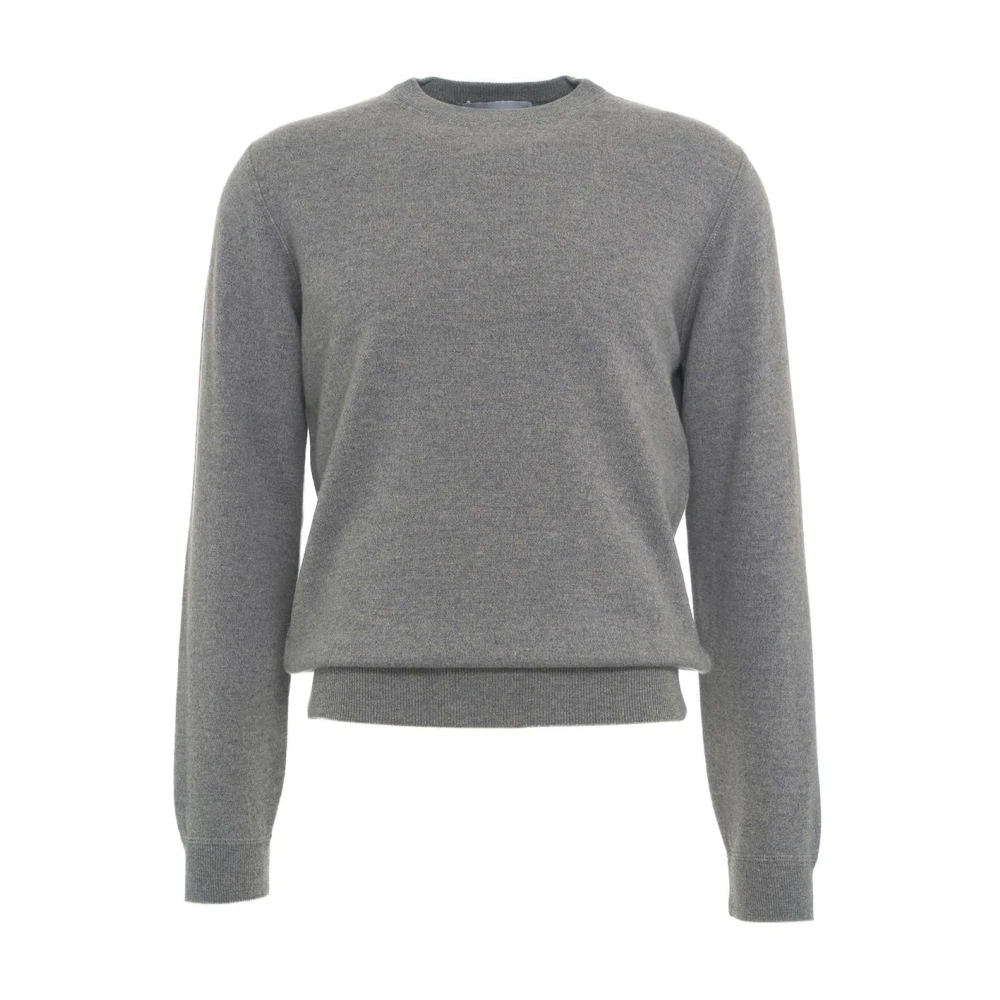 Gender Grijze Gebreide Trui Aw24 Handwas Gray Heren