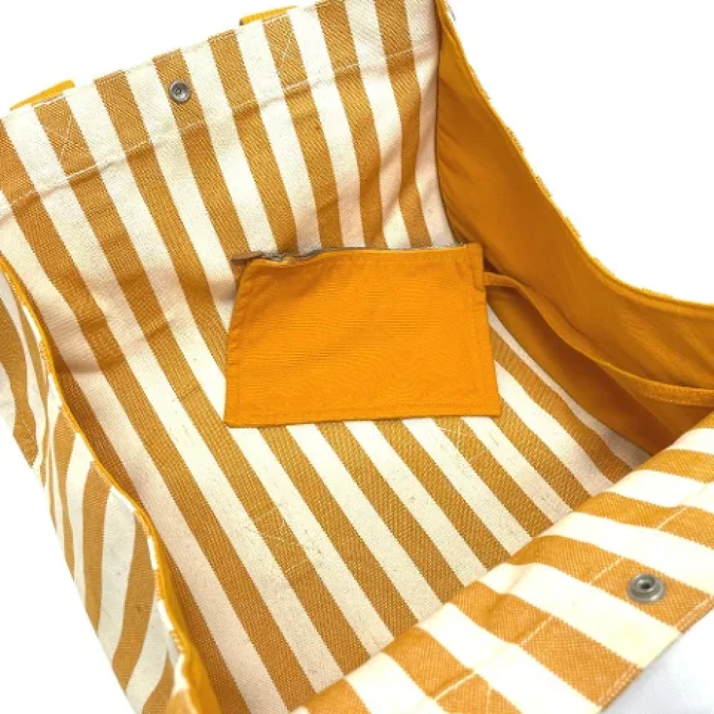Hermès Vintage Pre-owned Cotton handbags Orange Dames