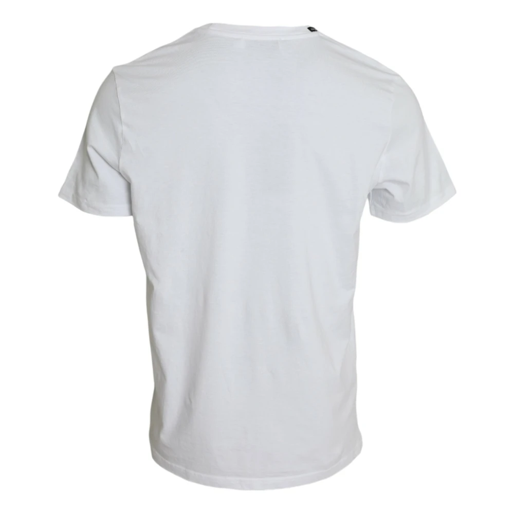Dolce & Gabbana Luipaardprint Katoenen Crew Neck T-shirt White Heren