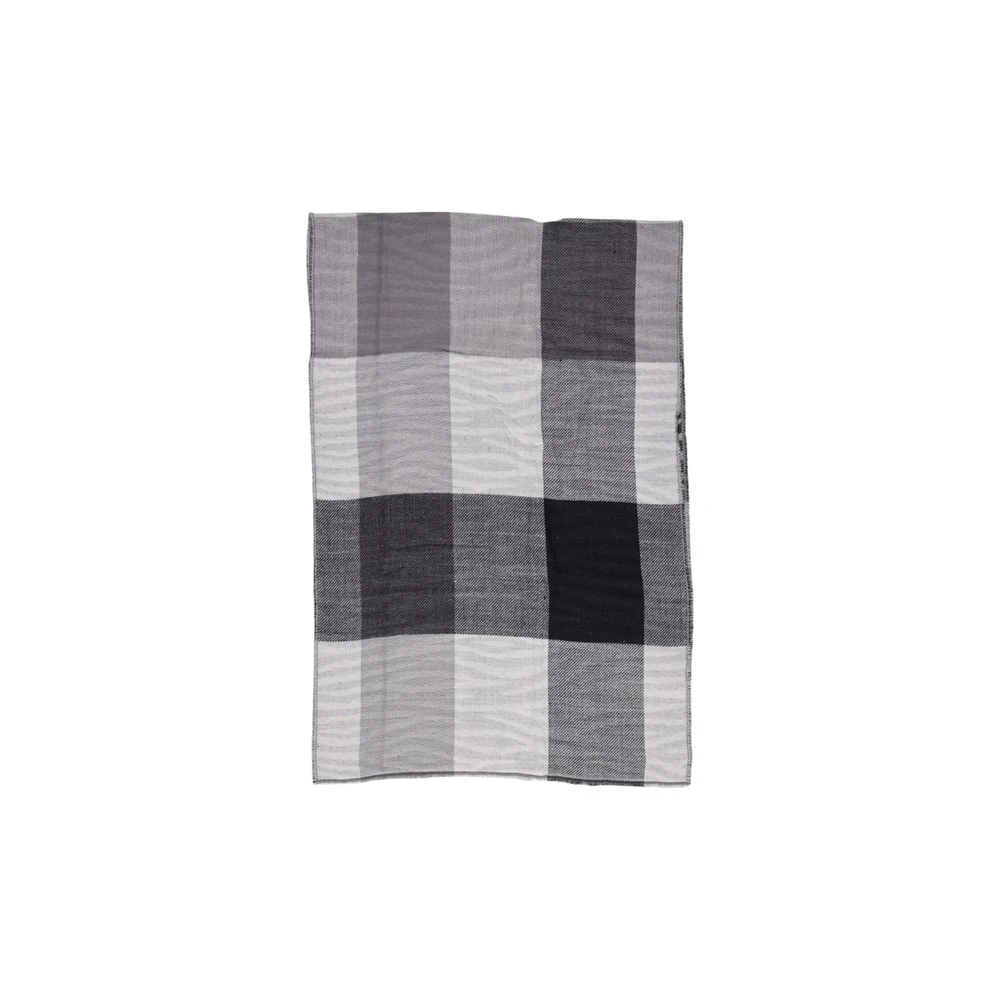 Pieces Zwarte Sjaal van Gerecycled Polyester Black Dames