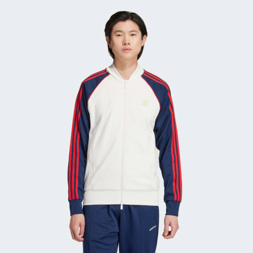 adidas Originals Heren Logo Sweater met Drie Strepen White Heren