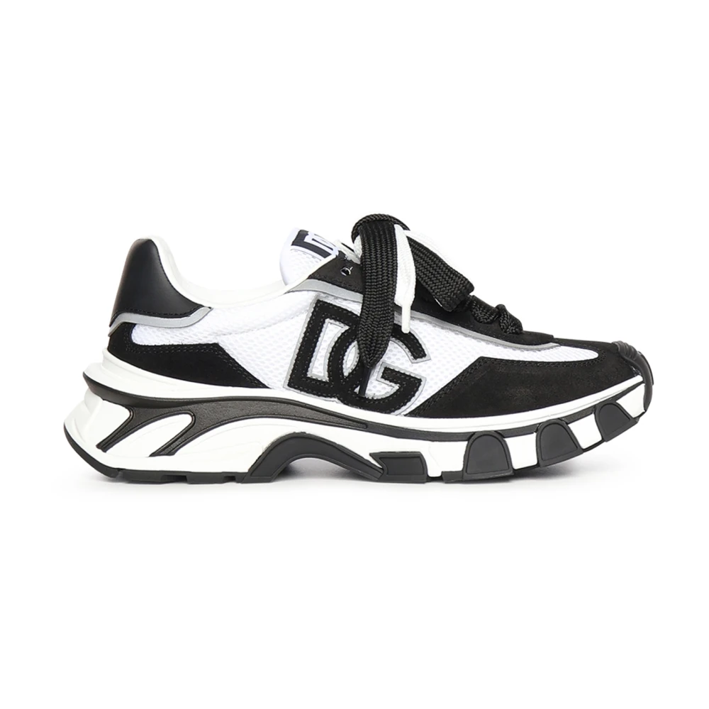Dolce & Gabbana Country Road Nylon and Leather Sneakers Heren Schoenen Veelkleurig Multicolor