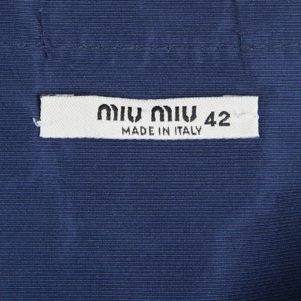 Miu Pre-owned Fabric bottoms Blue Dames